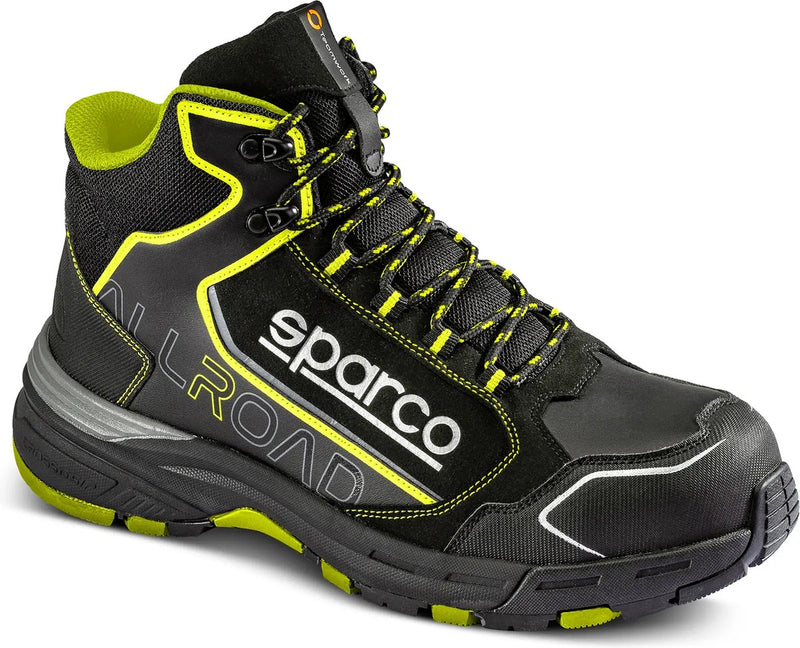 Sparco allroad-h motegi werkschoenen s3 esd - zwart fluogeel - maat 44