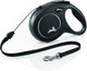 Flexi rollijn classic cord zwart
