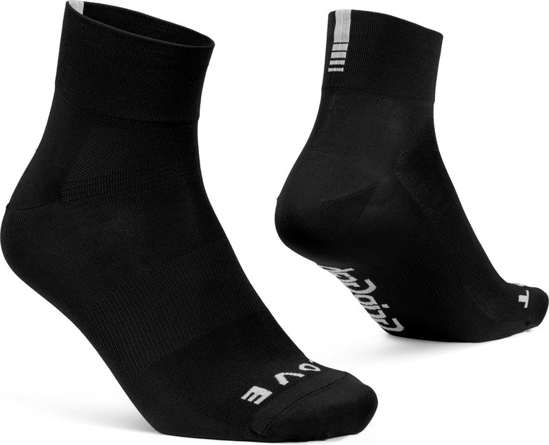 Gripgrab - lightweight sl korte performance zomer fietssokken 1 paar coolmax wielersport sokken low cut - zwart - unisex - maat l (44-47)