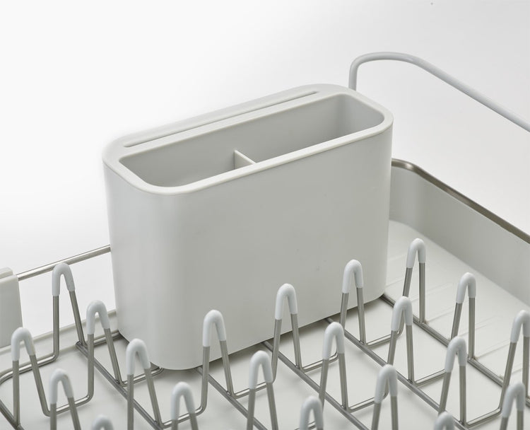 Joseph joseph - extended steel afdruiprek - polypropyleen - zilver -