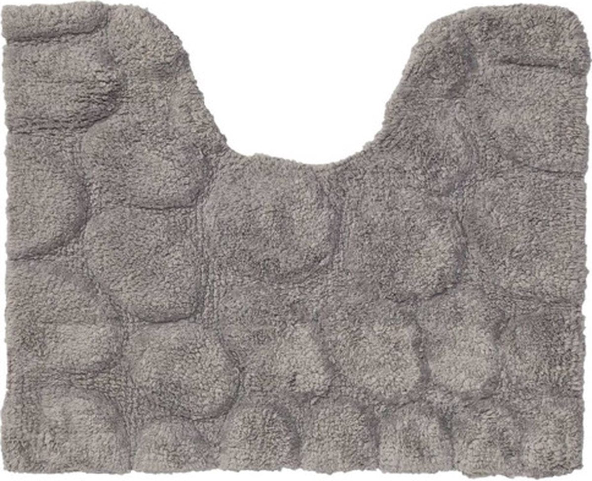 Sealskin pebbles toiletmat 50x60 cm - katoen - grijs