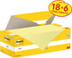 Post-it memoblok 3m 655-cy 76x127mm geel voordeelpak