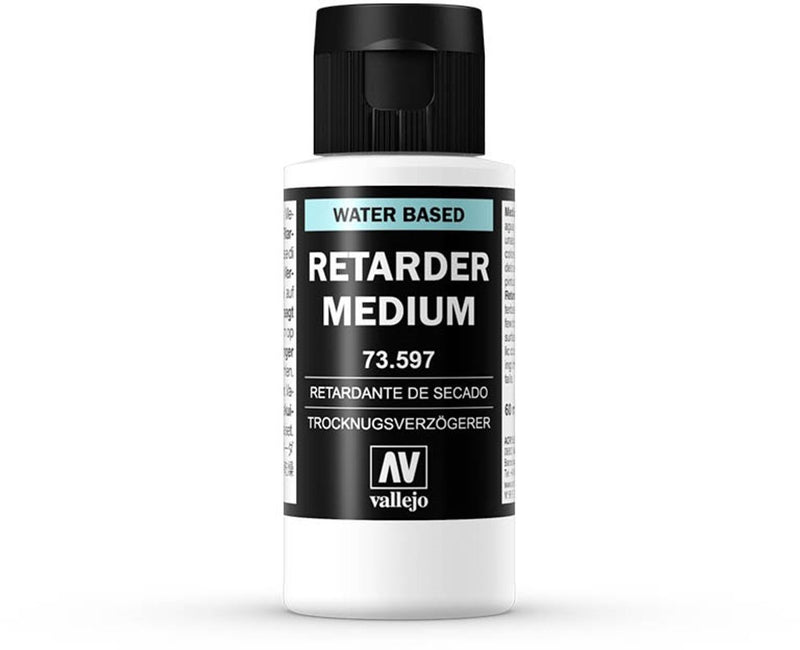 Vallejo hobbyverf - 73597 retarder medium (60 ml) verdunner - 60 ml