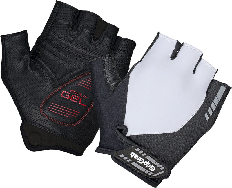 Gripgrab - progel padded korte vinger zomer fietshandschoenen wielrenhandschoenen met padding - wit - unisex - maat s