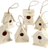 Creativ company vogelhuis hout 7cm, 6st.