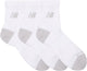 New balance active qtr socks 3 pack unisex sportsokken - white