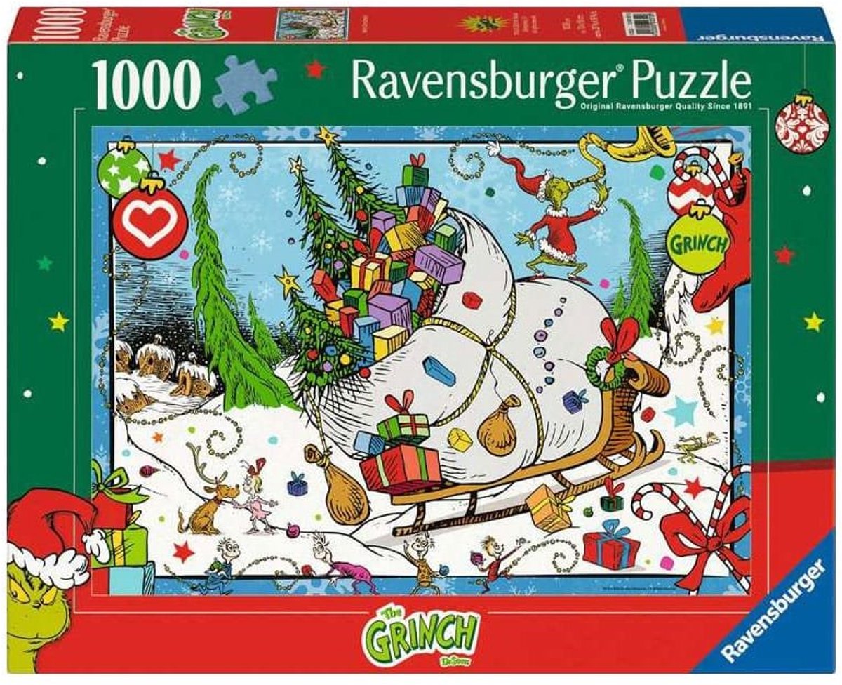 Ravensburger legpuzzel the grinch 1000 stukjes film puzzel.