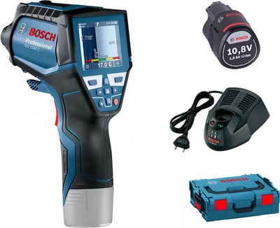 Bosch thermodetector gis 1000 c (1x12v 1,5 ah accu + lader al 1130 cv)