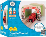 Bigjigs houten rails - dubbelspoor tunnel - afbeelding 1