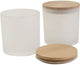 Creativ company http: www.cchobby.nl glazen-potten-met-houten-deksels-h-9-cm-d-8-cm-afm-8-cm-315-ml-12-stuk-1-doos