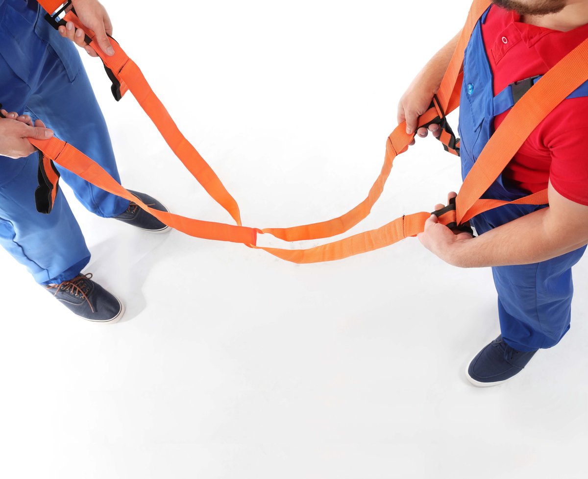 Kinzo meubeldraagband voor 2 personen tot 150 kg - draagband meubels met scheursterkte 300 kg - meubel draagriem voor meubelverhuizer en verhuisbanden - 2800 x 45 mm