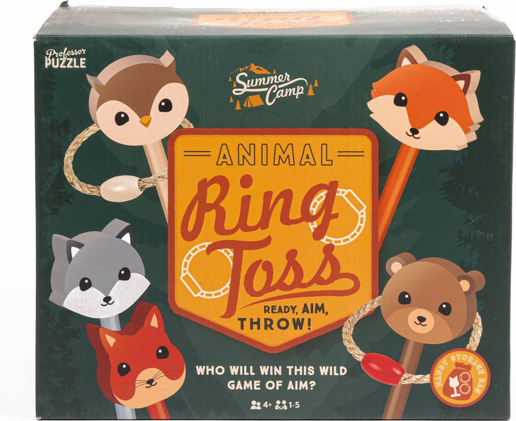 Professor puzzle animal ring toss - bordspel - engelstalig -