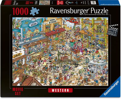 Ravensburger – ray’s comic series: movie set 1 – western – cartoon legpuzzel – 1000 stukjes
