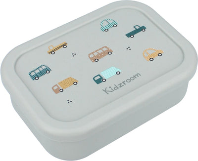 Kidzroom sweet cuddles lunchbox - groen - auto's