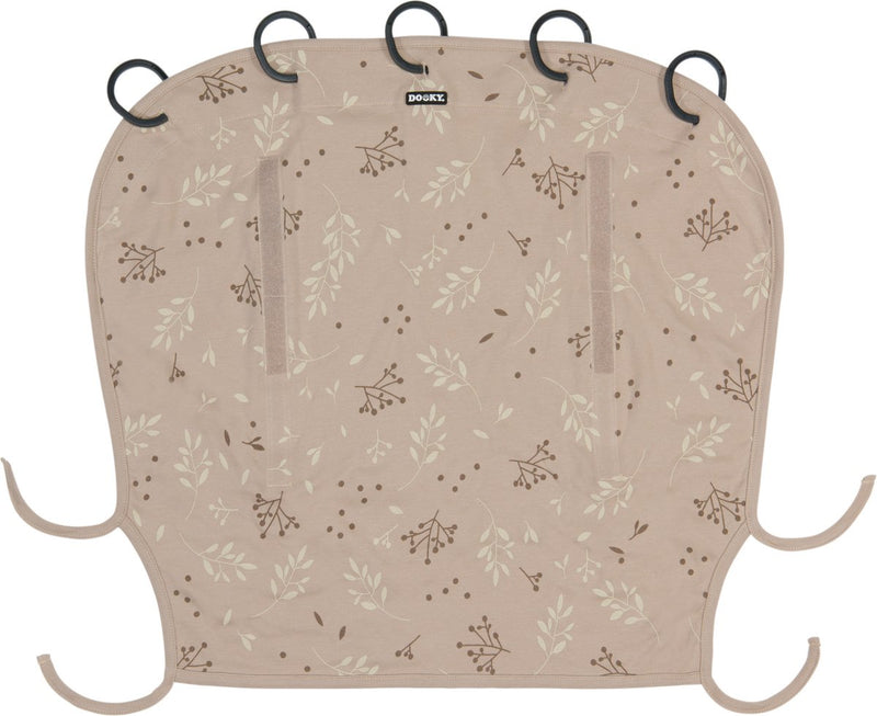 Dooky universal cover zonnescherm kinderwagen - uv bescherming voor je kind - zonnedoek buggy - romantic leaves beige