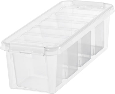 Smartstore - classic 04 opbergbox 3,5 liter met vakverdeler - polypropyleen - transparant