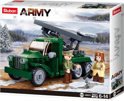 Sluban duitse tank destroyer bouwspeelgoed kinderen vanaf 6 jaar – constructiespeelgoed modelbouw – bouwdoos met 278 bouwstenen – m38-b0975