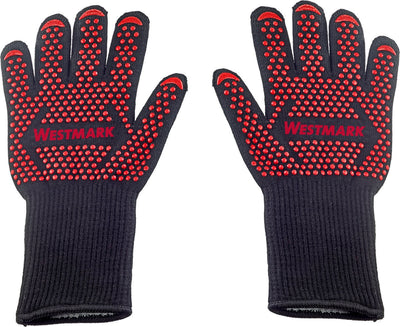 Westmark bbq-handschoenen – vuurvaste bbq-handschoenen, voor veilig werken bij de bbq, bij de oven of bij de open haard – 325 x 190 x 30mm, 2 stuks