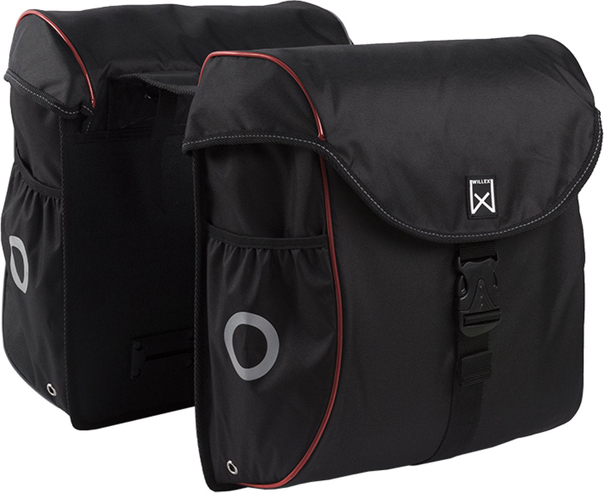Willex - bagagetas 300 serie - 38 liter - zwart rood - lichtgewicht
