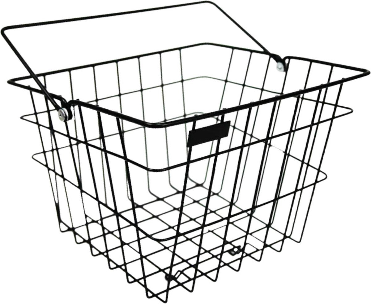Steco vintage mand (helma) zwart