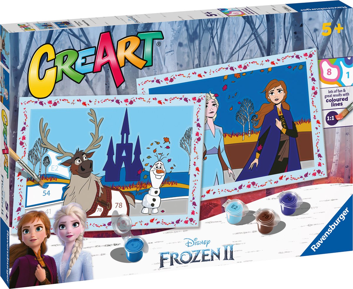 Ravensburger creart disney frozen 2 friends for life - schilderen op nummer voor kinderen