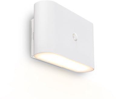 Briloner chet – led wandlamp oplaadbaar – zonder stroom boren – met bewegingssensor – warm wit licht – met kleefpad – wit – 16 x 9,5 x 6,5 cm