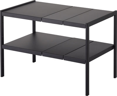 Yamazaki keukenkast organizer uitschuifbaar - 2 niveau - tower - zwart