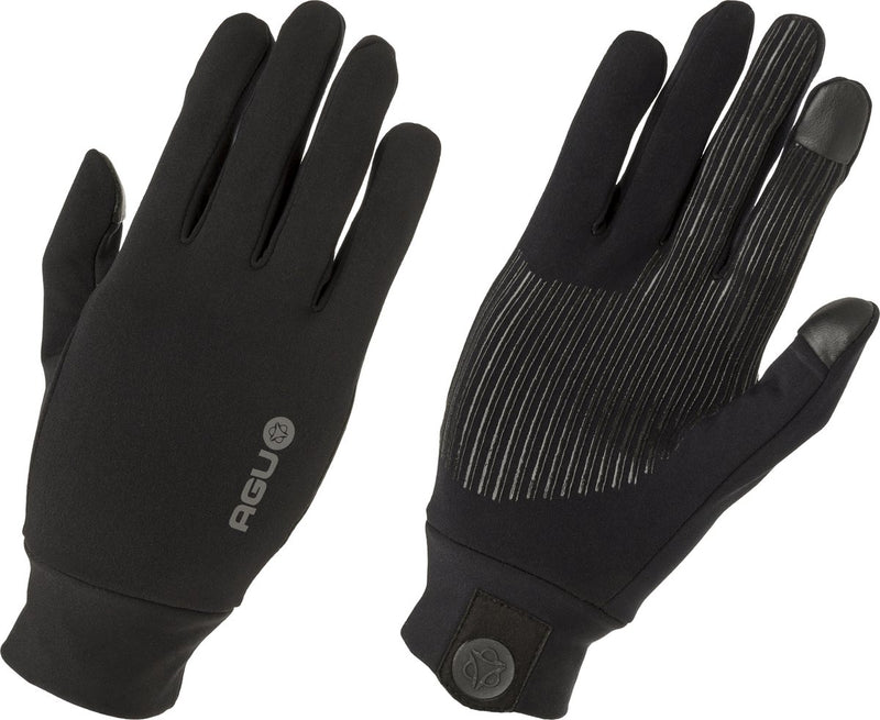 Agu stretch - fietshandschoenen - unisex - superstretch neopreen - touchscreen compatibel - zwart - xs - grip op stuur