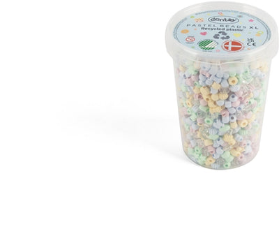 Dantoy kralen xl pastel gerecycled - 1580 stuks - milieuvriendelijk speelgoed.