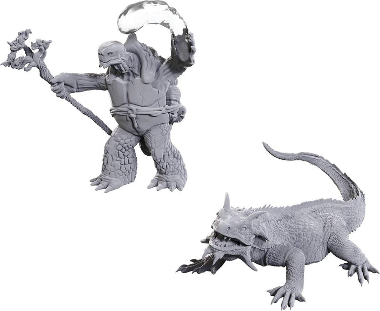 Wizkids d d nolzur's marvelous miniatures tortle druid wild shape giant lizard