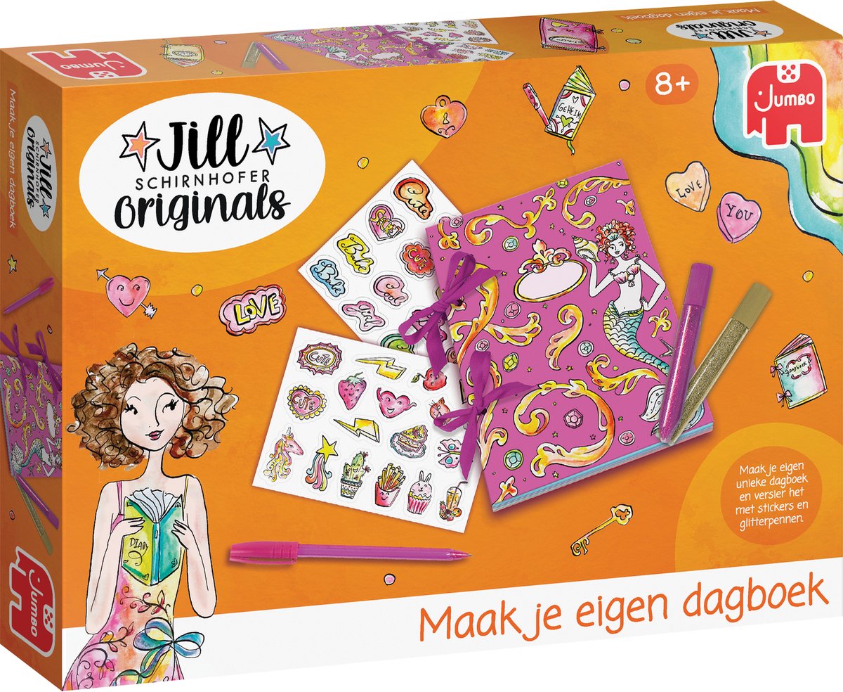 Jumbo - jill schirnhofer - maak je eigen dagboek - knutselset 8 jaar
