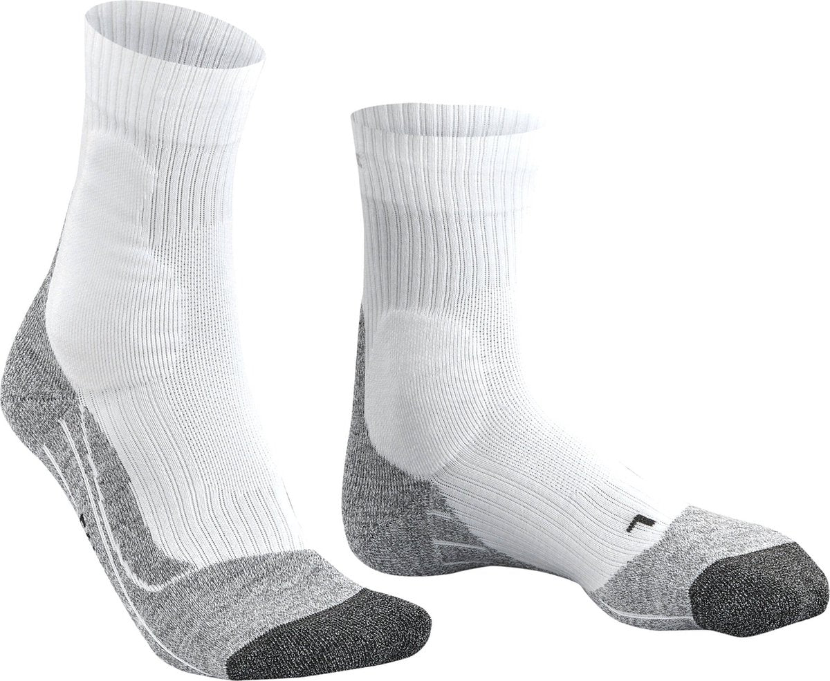 Falke te2 anti-blaar katoen functioneel materiaal tennissokken heren wit - maat 39-41