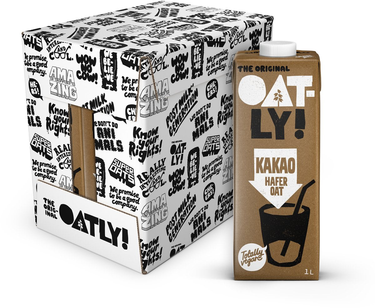 Oatly! oatly haverdrank kakao - 6 stuks - (6l) - houdbare plantaardige melk - kakao - voordeelverpakking