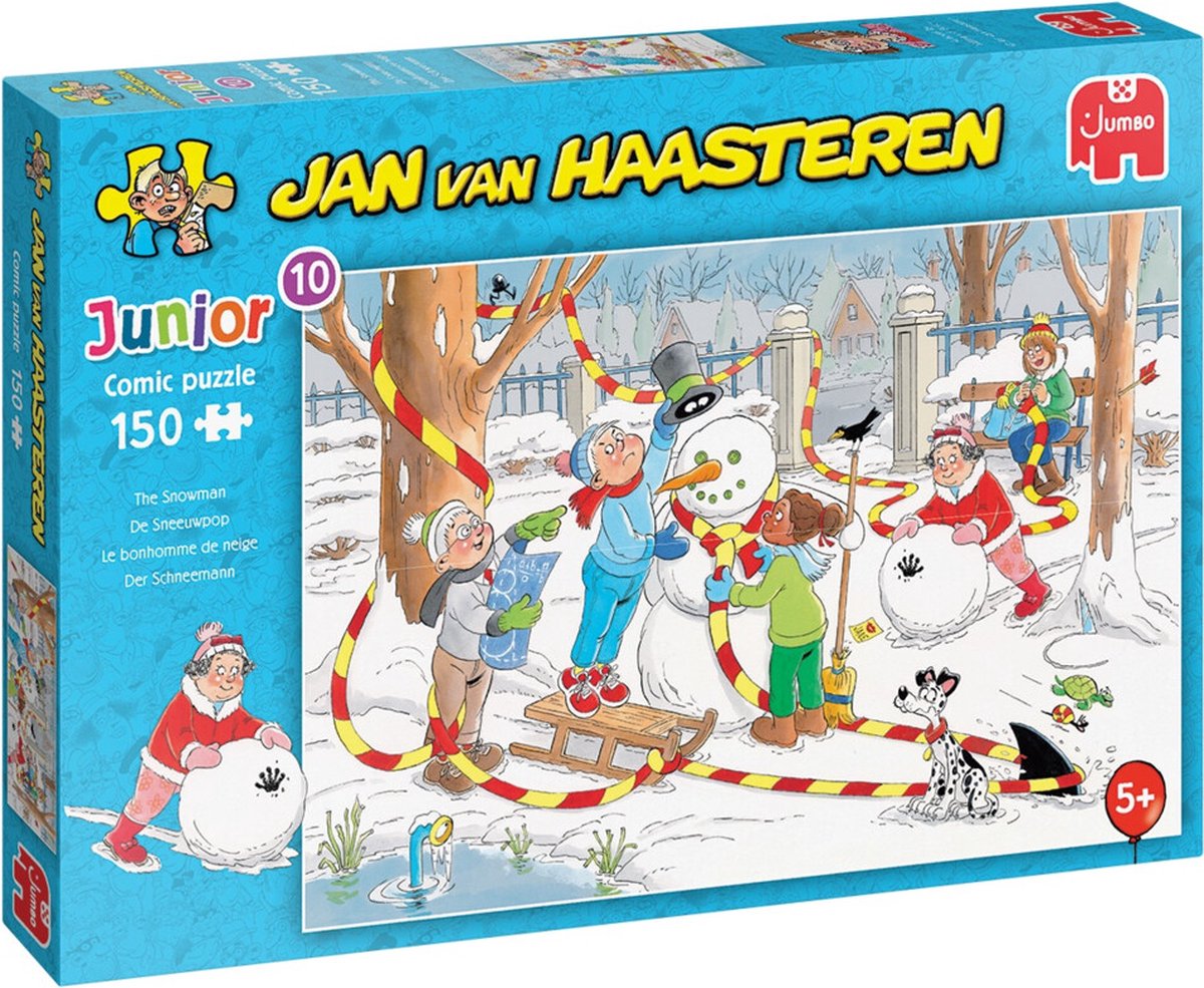 Jan van haasteren legpuzzel junior - snowman, 150st.