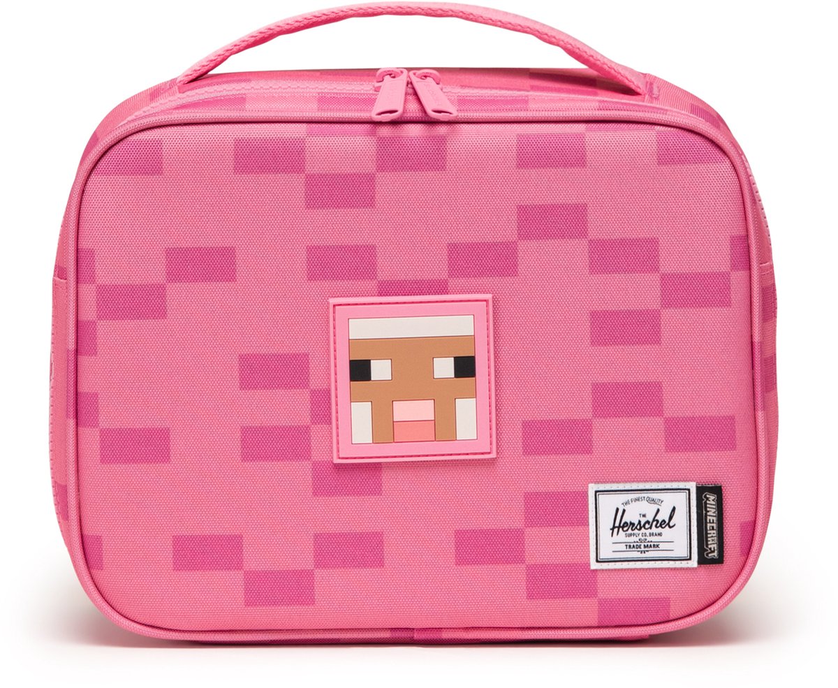 Herschel thermische zak minecraft pop quiz lunch box little pink sheep roze