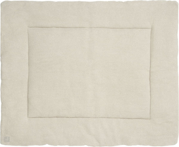 Jollein - boxkleed (nougat) - basic knit - katoen - speelkleed baby - 80x100cm