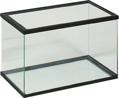 Flamingo aquarium – volglas aquarium zwart – 30x15x20cm – 7,5l – glas – zwart kunststof frame – europese kwaliteit – voor alle vissoorten – binnen