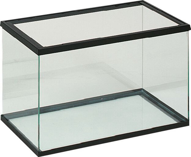 Flamingo aquarium – volglas aquarium zwart – 30x15x20cm – 7,5l – glas – zwart kunststof frame – europese kwaliteit – voor alle vissoorten – binnen