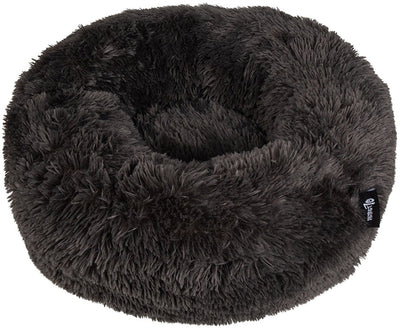 District 70 fuzz donut hondenmand - donker grijs - medium ø 60 cm