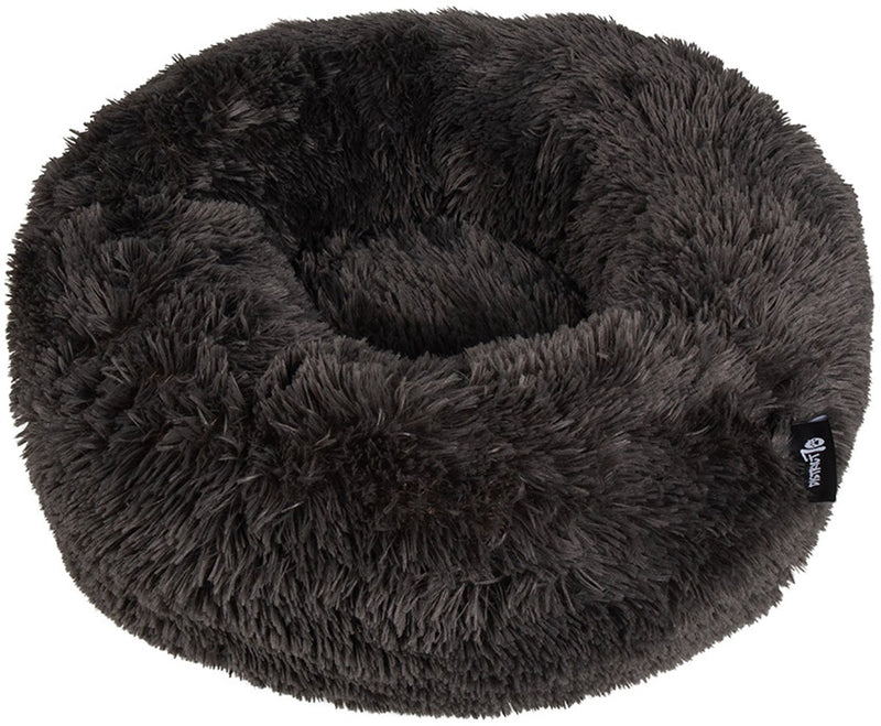 District 70 fuzz donut hondenmand - donker grijs - medium ø 60 cm