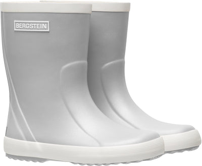 Bergstein classic glam regenlaarzen kinderen - jongens - meisjes - silver