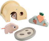 Done by deer tiny farm houten boerderij speelset - pigee - afbeelding 1