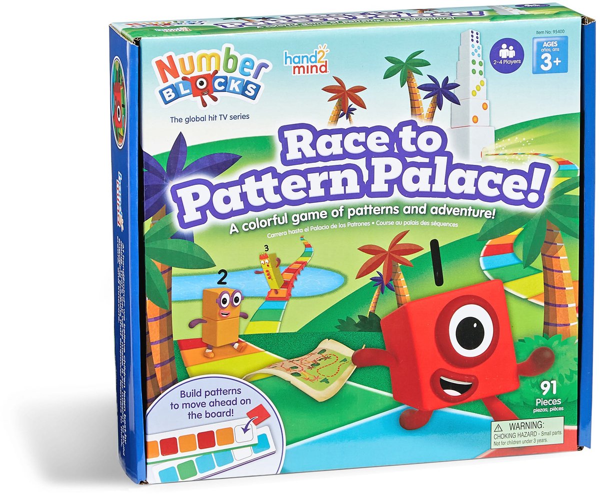 Learning resources numberblocks® race to pattern palace - 3+