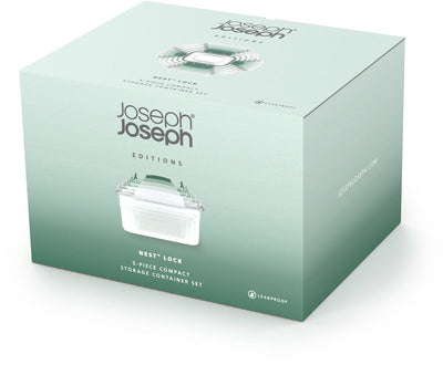 Joseph joseph nest lock - vershouddozen - makkelijk te stapelen - 5 stuks - groen