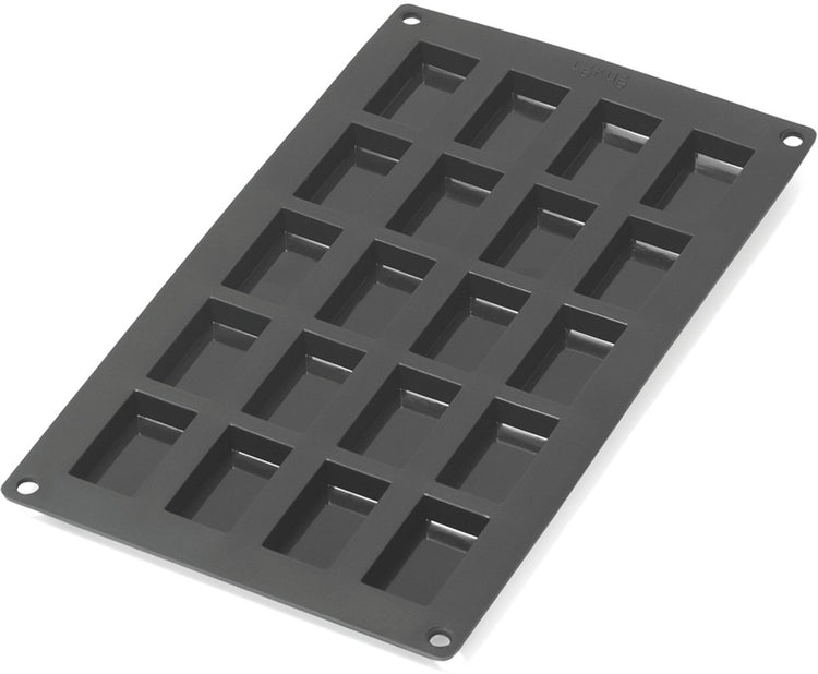 Lékué bakvorm 20 financiers - siliconen - black