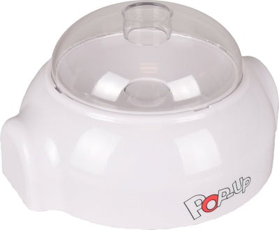 Flamingo popup toy - honden speelgoed - wit - snack dispenser