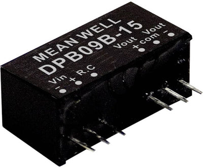 Mw mean well dpb09c-12 dc dc-convertermodule 375 ma 9 w aantal uitgangen: 2 x inhoud 1 stuk(s)
