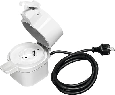 Ledvance smart+ zigbee outdoor slimme stopcontact voor eu plugs en stekkers.