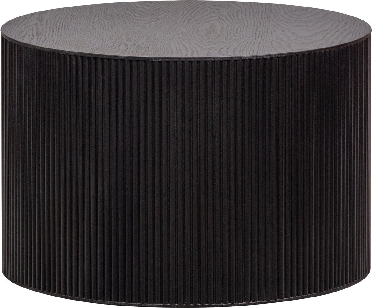Woood sanne bijzettafel - mdf - zwart - 40x60x60
