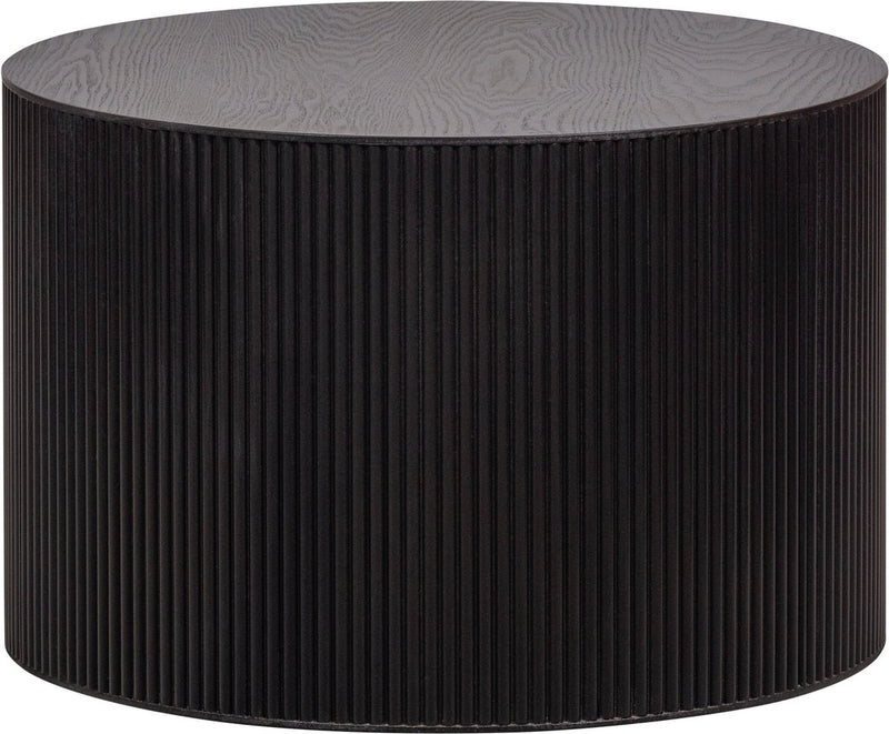 Woood sanne bijzettafel - mdf - zwart - 40x60x60